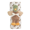 Mudpie - Mallard Swaddle & Rattle Set