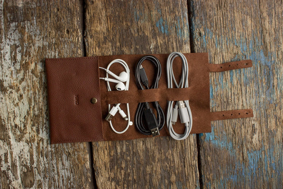 Leather Cord Organizer