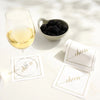 Cheers Cocktail Napkin With Gold Stand