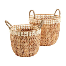  Wood Bead Hyacinth Basket- Large Size