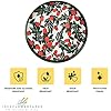 Red Acorns 15 Inch Round Tray