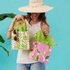 Pink Delight Reusable Canvas Tote