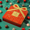 Chocolate Gift Tin- Gift Box Tin- Red and Gold