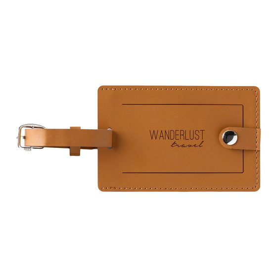 Pineapple Leather Luggage Tag - Custom