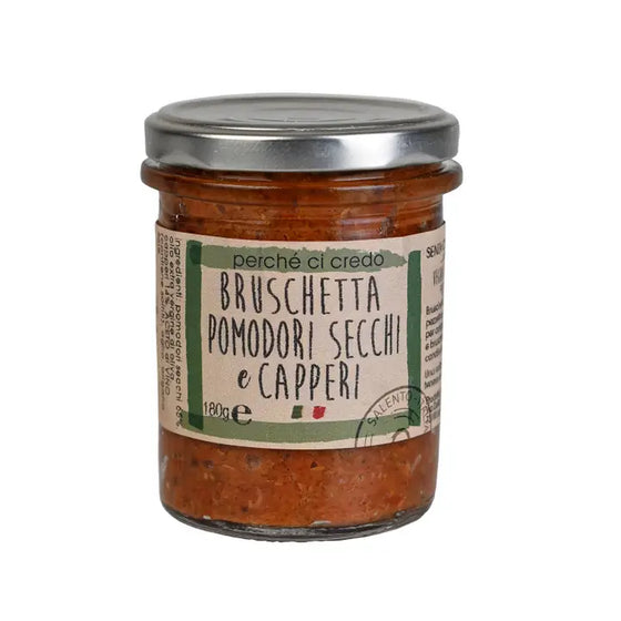 Sun-Dried Tomato and Caper Bruschetta