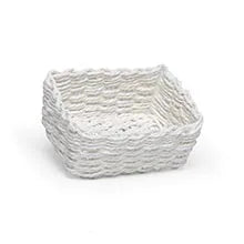  White Paper Rope Basket (Small)