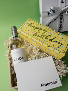 Freeman Birthday Wine & Cookies Box