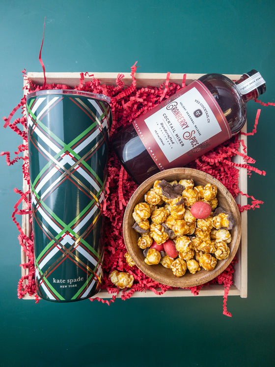 Cranberry Spice & Snack Box with Kate Spade Tumbler