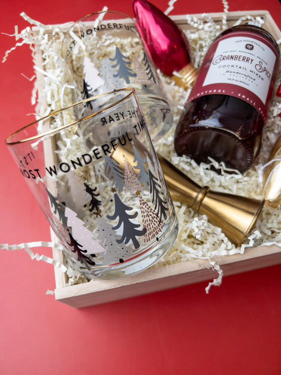 It's a Wonderful Time of the Year Mocktail/Cocktail Gift Box