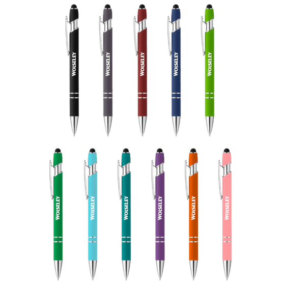 Athens Soft Touch Metal Ballpoint Pen - Custom