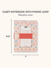 Meadow Lane Casey Notebook with Phone Loop