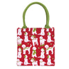 Small Christmas Canvas Reusable Gift Tote