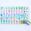 CRYSTAL CONFETTI | Citrus Green | Mahjong with a Sprinkle of Color and Joy