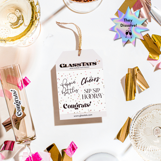 Congrats Drink Markers Gift Tag