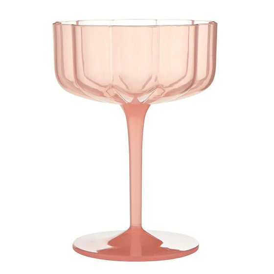 Pink Coupe Cocktail Glass