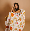 Cozy Dreams Luxe Blanket-Patchwork Pumpkins