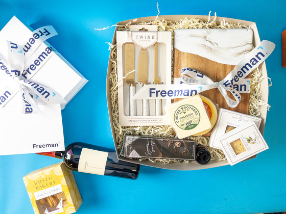 Freeman Deluxe Cheese Box with Wine
