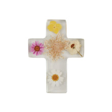  Dried Yellow Flower Resin Cross