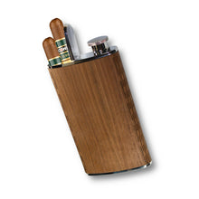  Wooden Cigar Flask 4oz