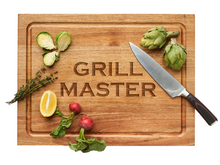  "Grill Master" Acacia Carving Board with Chef's Knife 20"x15"