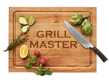  "Grill Master" Acacia Carving Board with Chef's Knife