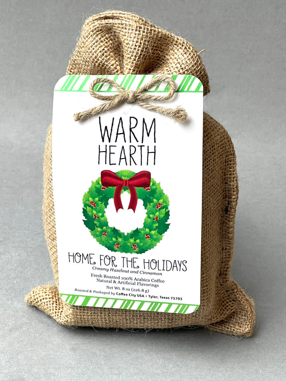 Home For The Holidays Coffee in Burlap Bag