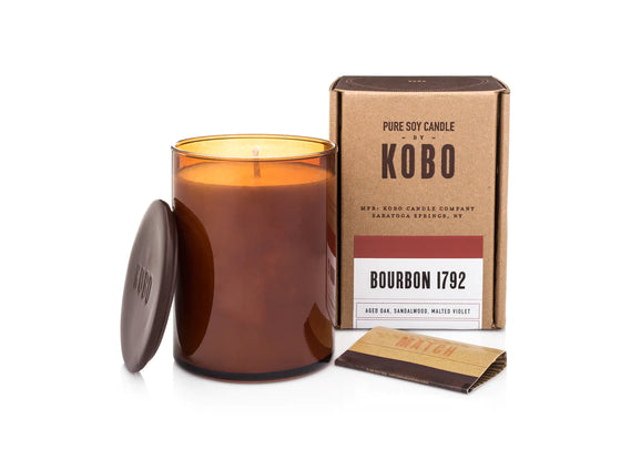 Bourbon 1792 Woodblock 15 ounce Candle