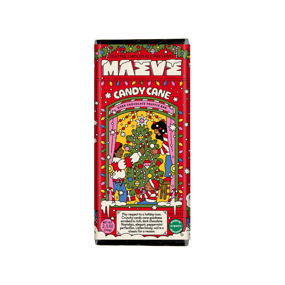 Candy Cane Dark Chocolate Truffle Bar