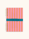 Cabana Stripes Harper Split-Spiral Notebook & Pen Set