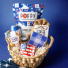 Red, White & Cozy Basket