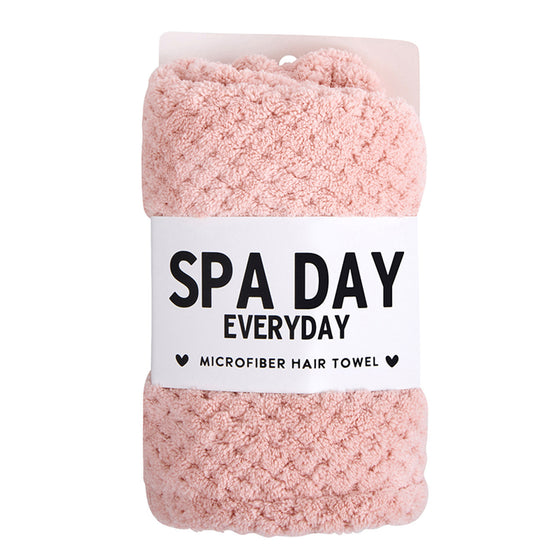 SPA DAY EVERYDAY Microfiber Hair Towel