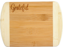  "Grateful" Bamboo Bar and Cheese Board