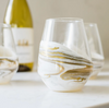 Resin Coated Gold Entertaining Glasses - Set of 4