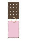 Strawberry Mini Ice Cream Sandwich Charm Note Cards