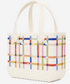 BITTY BOGG BAG Red/White Plaid