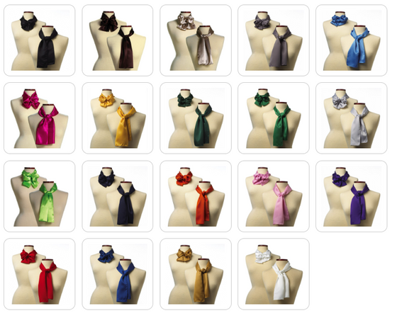 Solid Color Silk Scarves - Custom