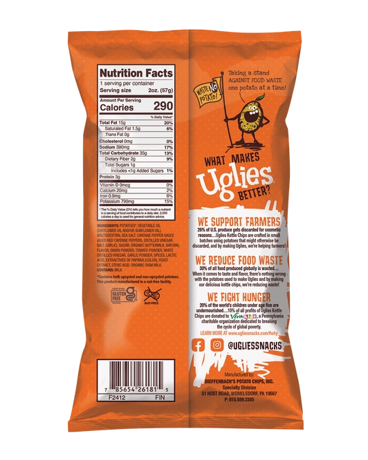 Uglies Buffalo Ranch Kettle Chips 2 oz.