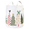 Large Canvas Storage Tote - Assorted Christmas Trees