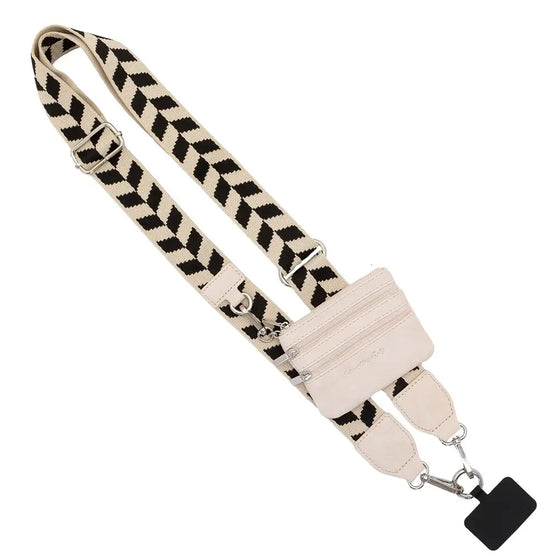 Clip & Go Crossbody Strap W/Zippered Pouch