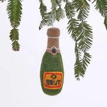  Champagne Felt Ornament