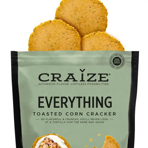 Everything Toasted Corn Crackers 4oz