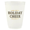 Gold Foil Frost Cups - Holiday Cheer - Set of 8