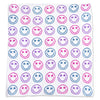 Living Royal Throw Blanket - Star Eyes Happy Faces - Purple & White