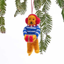  Gift Giving Bear Felt Ornament
