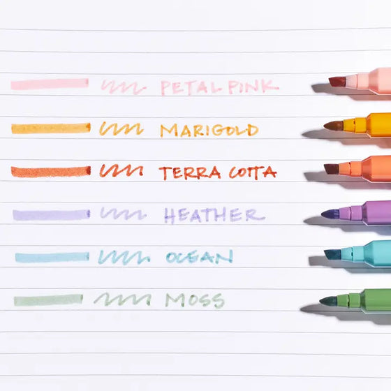 Dual-Tip Highlighters 6 Pack