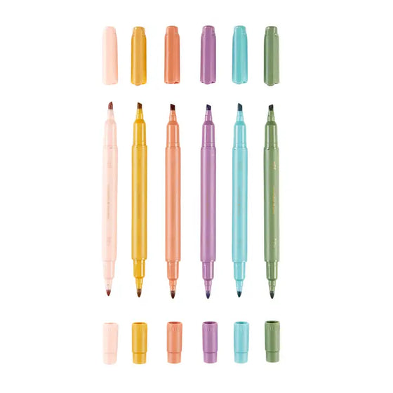 Dual-Tip Highlighters 6 Pack