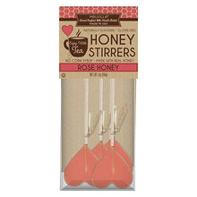  Mini Heart Rose Honey Lollipop Stirrers