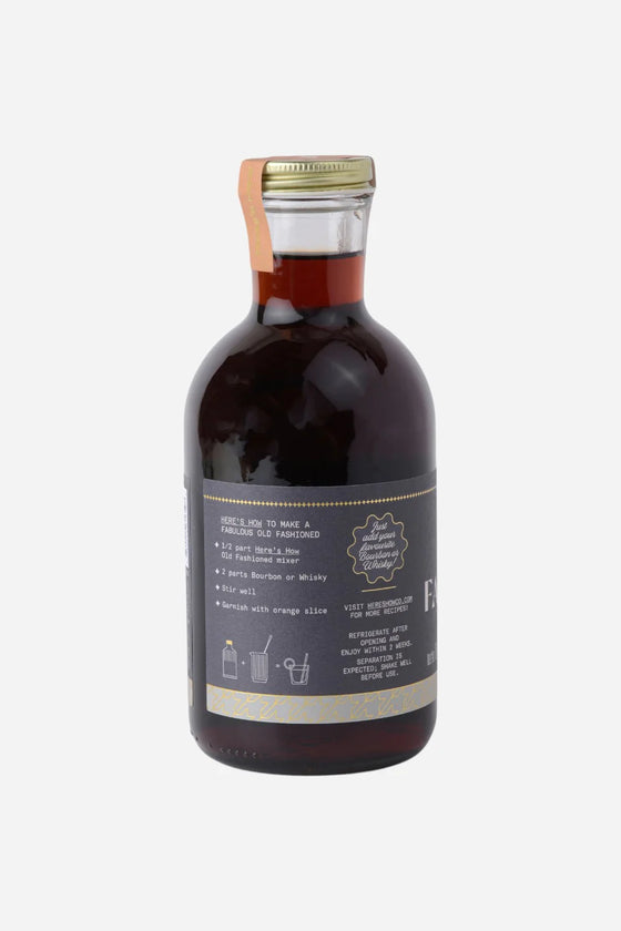 Old Fashioned Crafted Cocktail Mixer 16oz