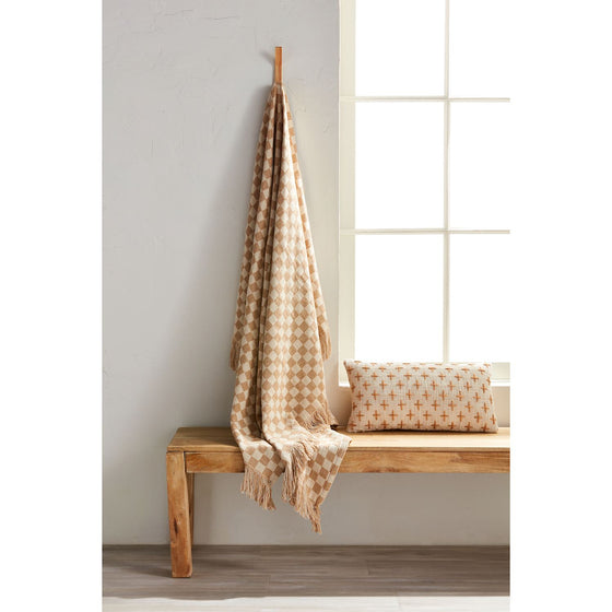 Checkered Woven Cotton Blanket