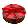 Tartan Lacquer Coaster Set